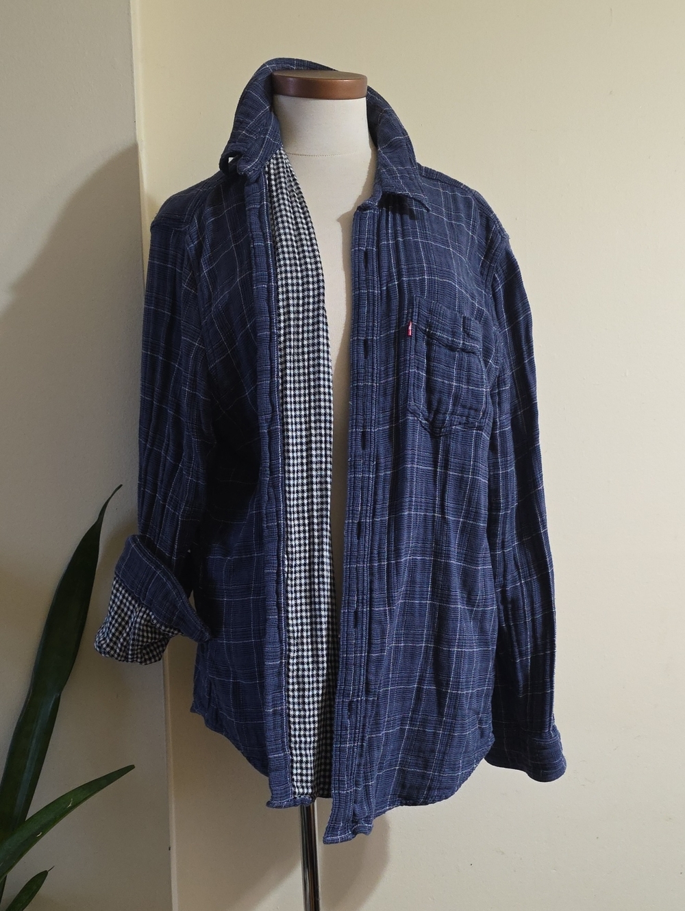 Levi's Men's Double Lined LS Button Down Cotton Shirt - XL
